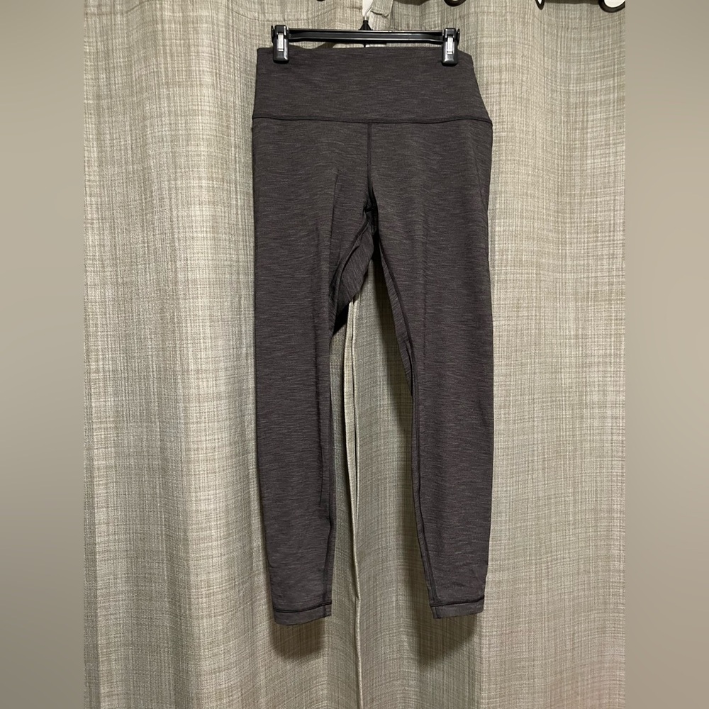 Lululemon wunder under Dark Gray High-Waisted Leggings